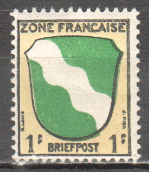 Alliierte Besetzung (Französische Zone) 0001 ** - 1945